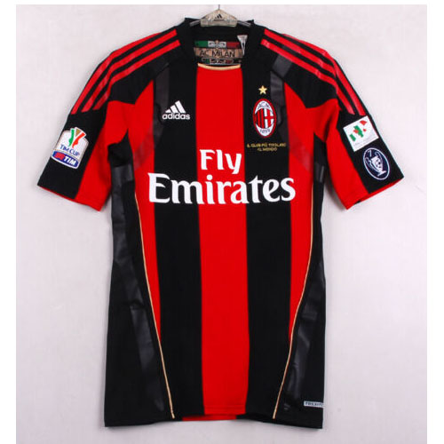 Tailandia Camiseta AC Milan 1ª Retro 2010 2011 Rojo